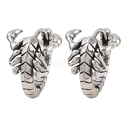 316 Surgical Stainless Scorpion Hoop Earrings&nbsp;EJEW-C160-14AS