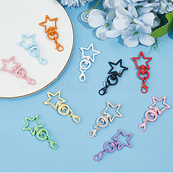55Pcs 11 Colors Iron Swivel Clasps&nbsp;IFIN-SC0002-04