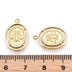 304 Stainless Steel Pendants&nbsp;STAS-T064-13G