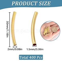 400Pcs Brass Tube Beads&nbsp;KK-SC0005-06G