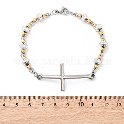 201 Stainless Steel Link Chain Bracelets&nbsp;BJEW-A032-02GP-02