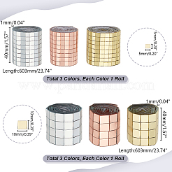 6 Sheets 6 Styles Self Adhesive Glass Cabochons&nbsp;MOSA-GA0001-02