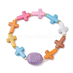 Cross Acrylic Stretch Bracelets&nbsp;BJEW-JB12616