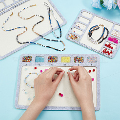 3Pcs 3 Styles Felt Bead Design Boards Sets&nbsp;TOOL-BC0002-26