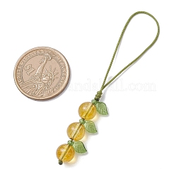 4Pcs Mixed Stone Pendant Decorations for Mobile Accessories&nbsp;HJEW-TA00421