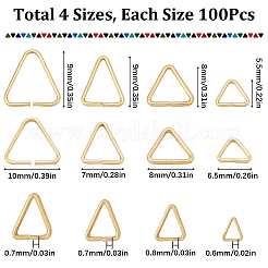 400Pcs 4 Style Brass Open Quick Link Connectors&nbsp;FIND-SC0006-44