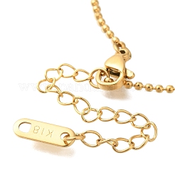 Ion Plating(IP) 304 Stainless Steel Ball Chain Bracelets&nbsp;BJEW-H613-07G