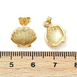 Brass Stud Earrings&nbsp;EJEW-R032-02G