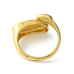 Ion Plating(IP) 304 Stainless Steel Oval Open Cuff Ring&nbsp;RJEW-Z028-01G