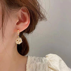 Alloy Rhinestone Hoop Earrings&nbsp;FS-WG20219-01