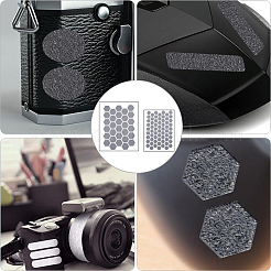 8Pcs 2 Styles PEVA Rubber Anti-Slip Hexagonal Phone Grip Tape Stickers for Phones&nbsp;AJEW-SP0002-64B-01