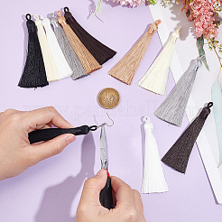 12Pcs 6 Colors Nylon Tassels Big Pendant Decorations&nbsp;FIND-UN0002-60