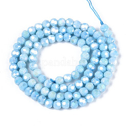 Anti-Tarnish Electroplate Glass Beads Strands&nbsp;EGLA-T021-4mm-15-10
