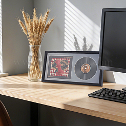MDF Board Glass CD Display Stands&nbsp;ODIS-WH0007-98B