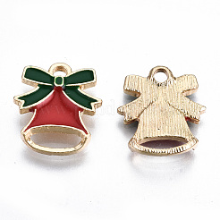 Light Gold Plated Alloy Enamel Pendants&nbsp;ENAM-T009-80A-RS
