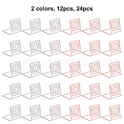 24pcs 2 Colors Carbon Steel Place Card Holders&nbsp;AJEW-FG0001-42
