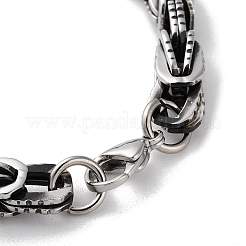 304 Stainless Steel Byzantine Chain Chunky Bracelets for Men&nbsp;BJEW-C072-01AS