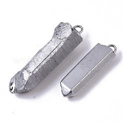 PVD Vacuum Plating Natural Quartz Crystal Pendants&nbsp;G-R461-07F
