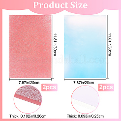 2 Sheets Glitter Acrylic Sheet&nbsp;DIY-CP0007-51
