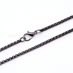 Iron Box Chain Necklace Making&nbsp;NJEW-WH0007-01C