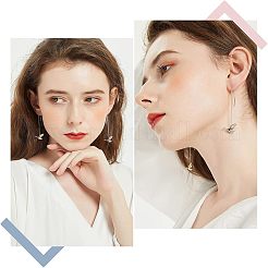 6 Pairs 3 Colors Brass Stud Earring Findings&nbsp;KK-UN0001-07