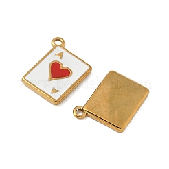 304 Stainless Steel Enamel Pendants&nbsp;STAS-V015-45G