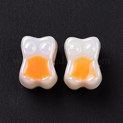 UV Plating Rainbow Iridescent Acrylic European Beads&nbsp;SACR-E009-39