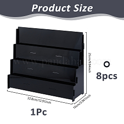 Desktop Acrylic Organizer Display Riser Racks&nbsp;ODIS-WH0331-64