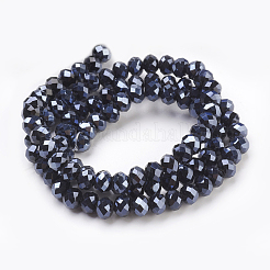 Electroplate Glass Beads Strands&nbsp;GLAA-K027-FP-A01