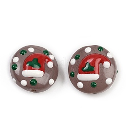 Christmas Handmade Lampwork Enamel Beads&nbsp;X1-LAMP-C020-03B