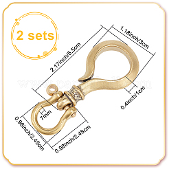 1Pc Brass D Ring Screw Pin Anchor Shackle&nbsp;FIND-WR0010-61