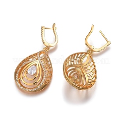 (Jewelry Parties Factory Sale)Brass Micro Pave Cubic Zirconia Jewelry Sets&nbsp;SJEW-F189-16G
