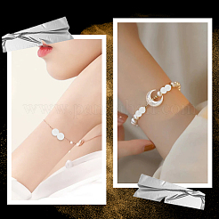 120Pcs Round Natural White Jade Beads&nbsp;G-PA0001-07A