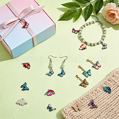 Printed Alloy Enamel Big Pendants&nbsp;PALLOY-PH0013-41