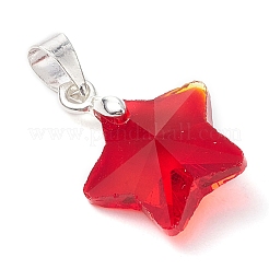 8Pcs Glass Pendants&nbsp;PALLOY-JF03009