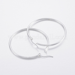 304 Stainless Steel Big Hoop Earrings&nbsp;LS-EJEW-H327-01F