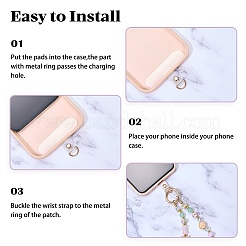 1Pc Glass Mobile Straps&nbsp;AJEW-SZ0002-95C