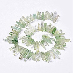Natural Crackle Quartz Crystal Dyed Beads Strands&nbsp;G-I345-05G