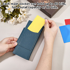 Rectangle PU Leather Credit Card Wallets&nbsp;AJEW-WH20054-291G