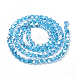Electroplate Glass Beads&nbsp;EGLA-Q091-14mm-A10