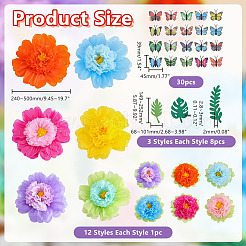 Paper Flower Ball Pendant Decorations&nbsp;DIY-AR0005-36