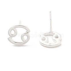 925 Sterling Silver Stud Earrings&nbsp;EJEW-K303-01S-04
