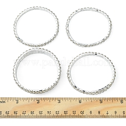 4Pcs 3 Style Brass Rhinestone Tennis Stretch Bracelet Sets for Girlfriend&nbsp;BJEW-FS0001-06