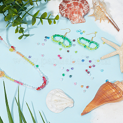 3600Pcs 18 Colors Bicone AB Color Plated Eco-Friendly Transparent Acrylic Beads&nbsp;TACR-PH0001-88