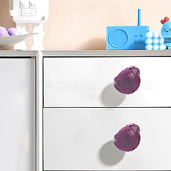 4Pcs 4 Colors Brass & Natural Agate Drawer Knobs&nbsp;AJEW-DR0001-63