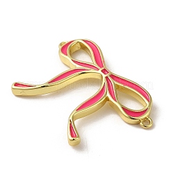 Brass Enamel Connector Charms&nbsp;KK-D098-01G-02