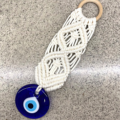 Cotton Cord Macrame Woven Wall Hanging&nbsp;LS-EVIL-PW0002-19