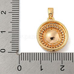 Brass Micro Pave Clear Cubic Zirconia Pendants&nbsp;KK-N254-118G-01