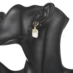Natural Baroque Pearl Keshi Pearl Dangle Stud Earrings&nbsp;EJEW-JE07270