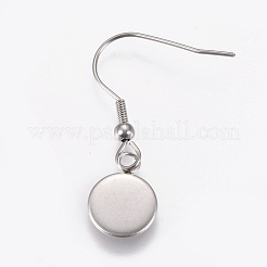 Stainless Steel Dangle Earrings&nbsp;LS-EJEW-WH0001-A05